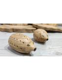 Wooden handmade hedgehogs