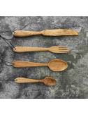 Handmade wooden cutlery