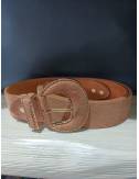 Women's tan suede belt
