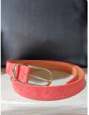 Orange suede women's belt