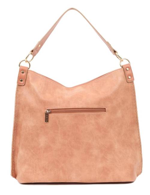 Γυναικεία τσάντα ώμου σομόν